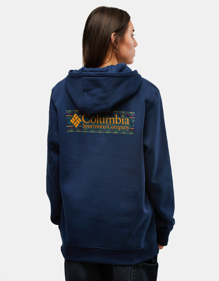 Columbia Meridian Creek™ Graphic Pullover Hoodie - Collegiate Navy Branded Blanket