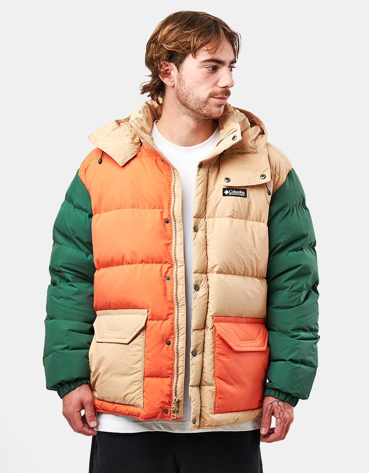 Columbia Wallowa™ Down Hooded Jacket - Canoe/Zing/Rain Forest/Black