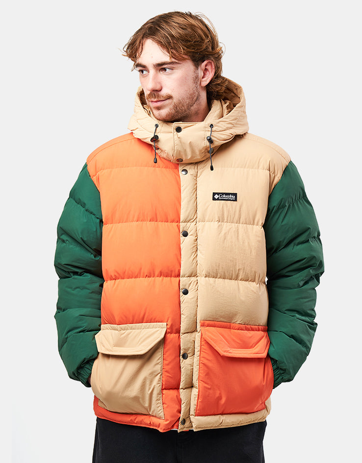 Columbia Wallowa™ Down Hooded Jacket - Canoe/Zing/Rain Forest/Black