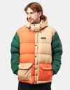 Columbia Wallowa™ Down Hooded Jacket - Canoe/Zing/Rain Forest/Black
