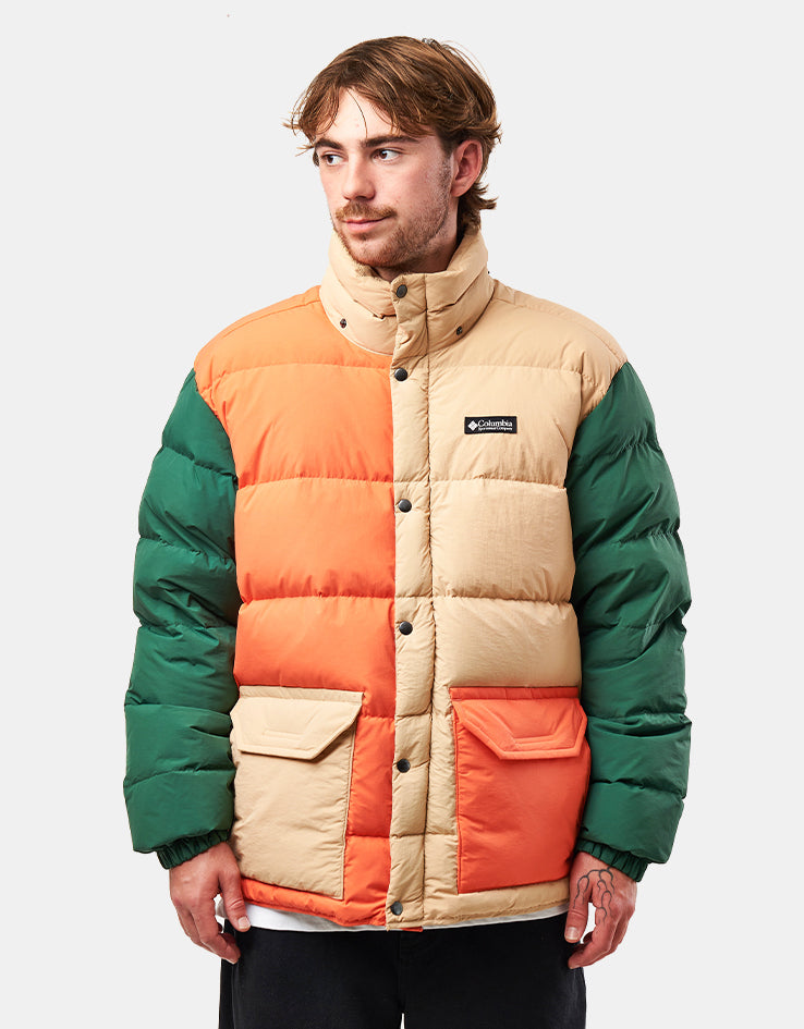 Columbia Wallowa™ Down Hooded Jacket - Canoe/Zing/Rain Forest/Black
