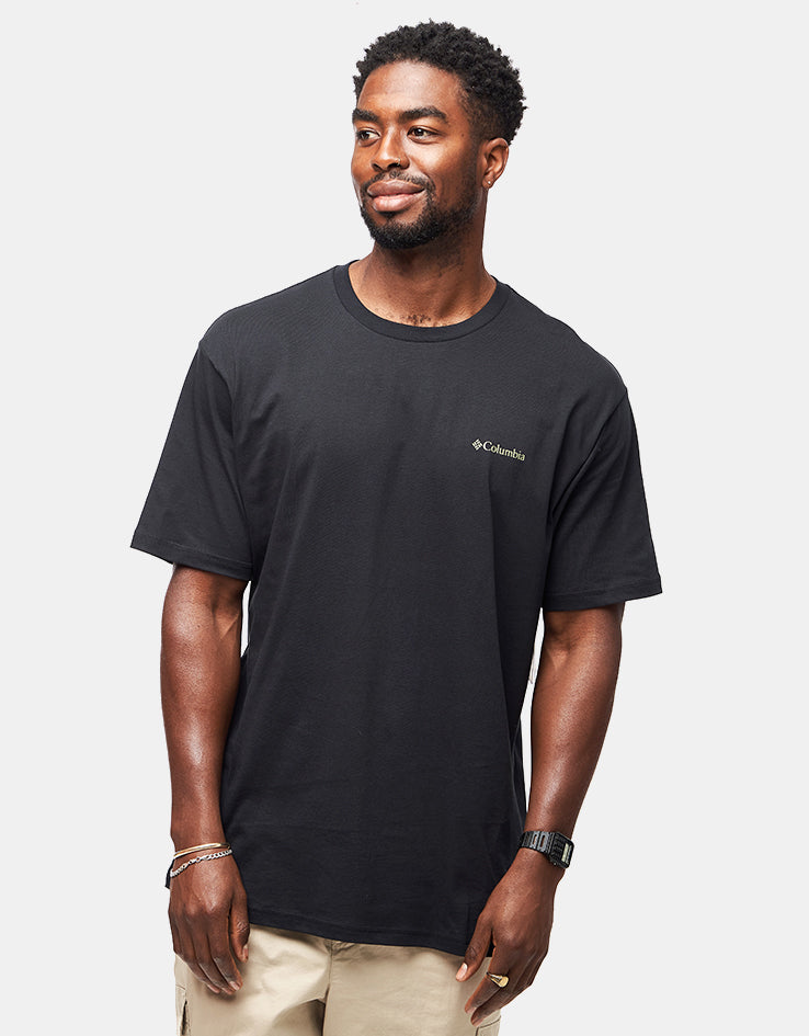 Columbia North Cascades™ Short Sleeve T-Shirt - Black/Framed Treebark