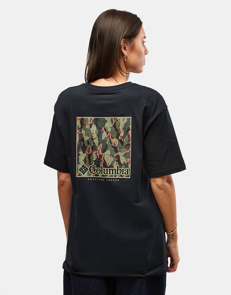 Columbia North Cascades™ Short Sleeve T-Shirt - Black/Framed Treebark