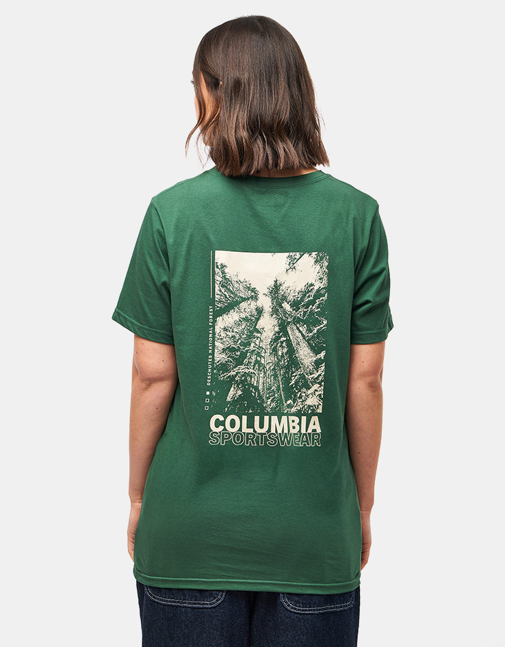 Columbia Rapid Ridge™ Back Graphic II T-Shirt - Rain Forest/Amazing Heights