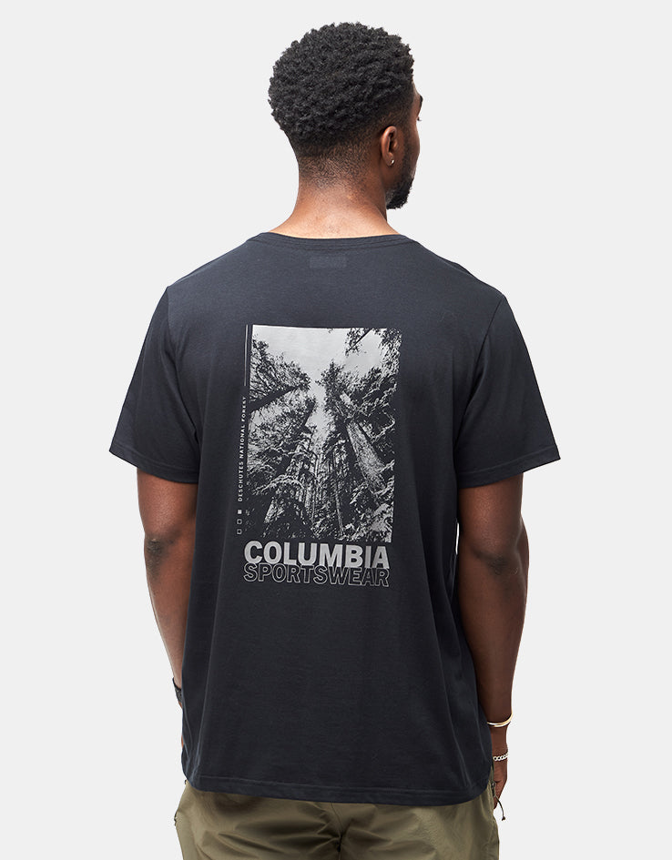 Columbia Rapid Ridge™ Back Graphic II T-Shirt - Black/Amazing Heights