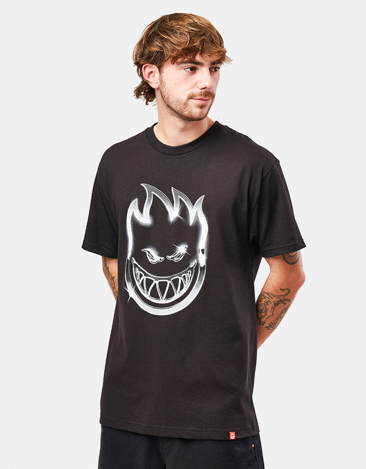 Spitfire Chrome Bighead T-Shirt - Black