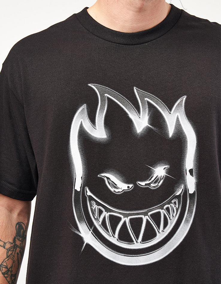 Spitfire Chrome Bighead T-Shirt - Black
