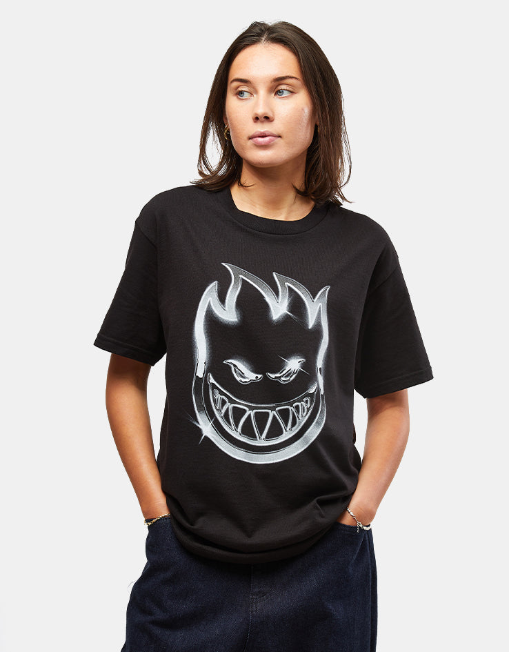 Spitfire Chrome Bighead T-Shirt - Black