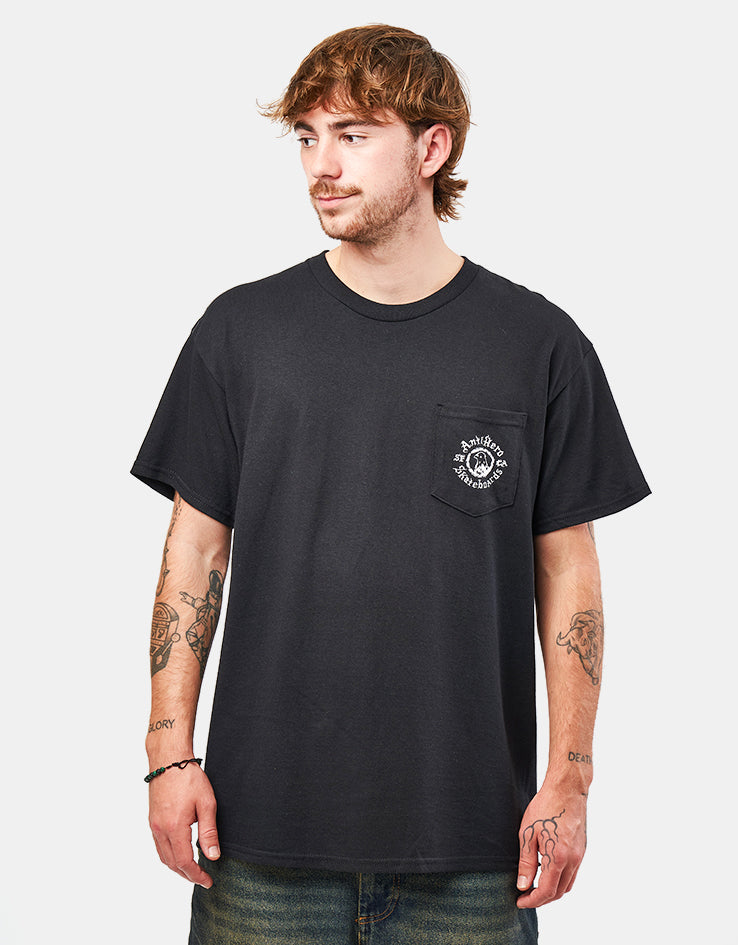 Anti Hero Pigeon Motion T-Shirt - Black