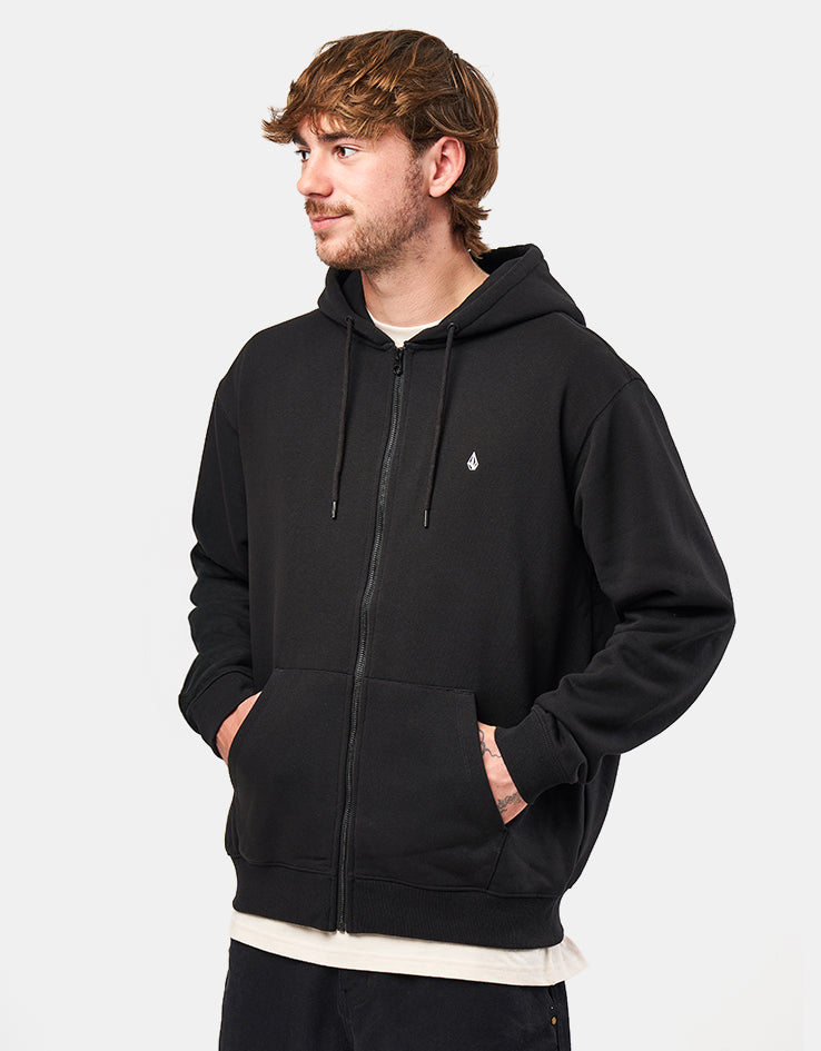 Volcom Single Stone Zip Hoodie - Black