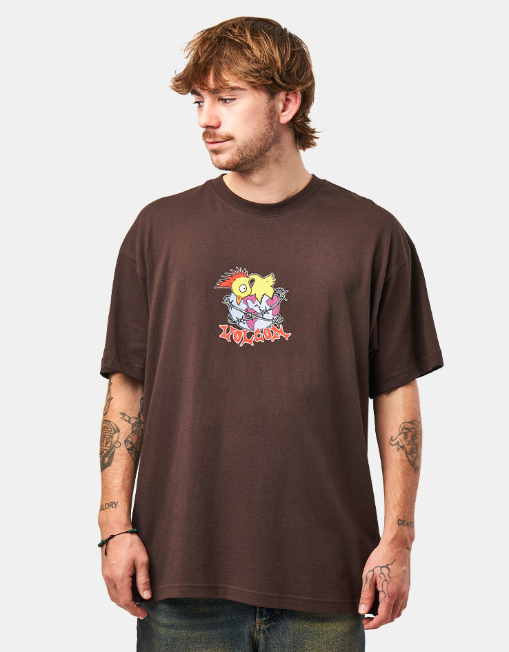 Volcom New Born Loose T-Shirt - Cacao