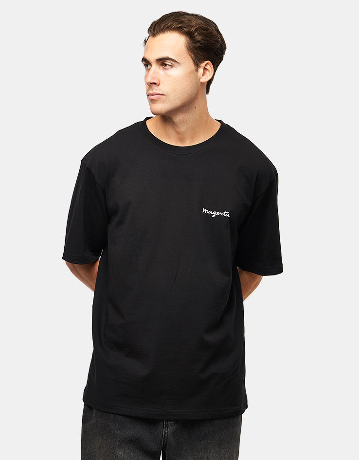 Magenta Pomme T-Shirt - Black