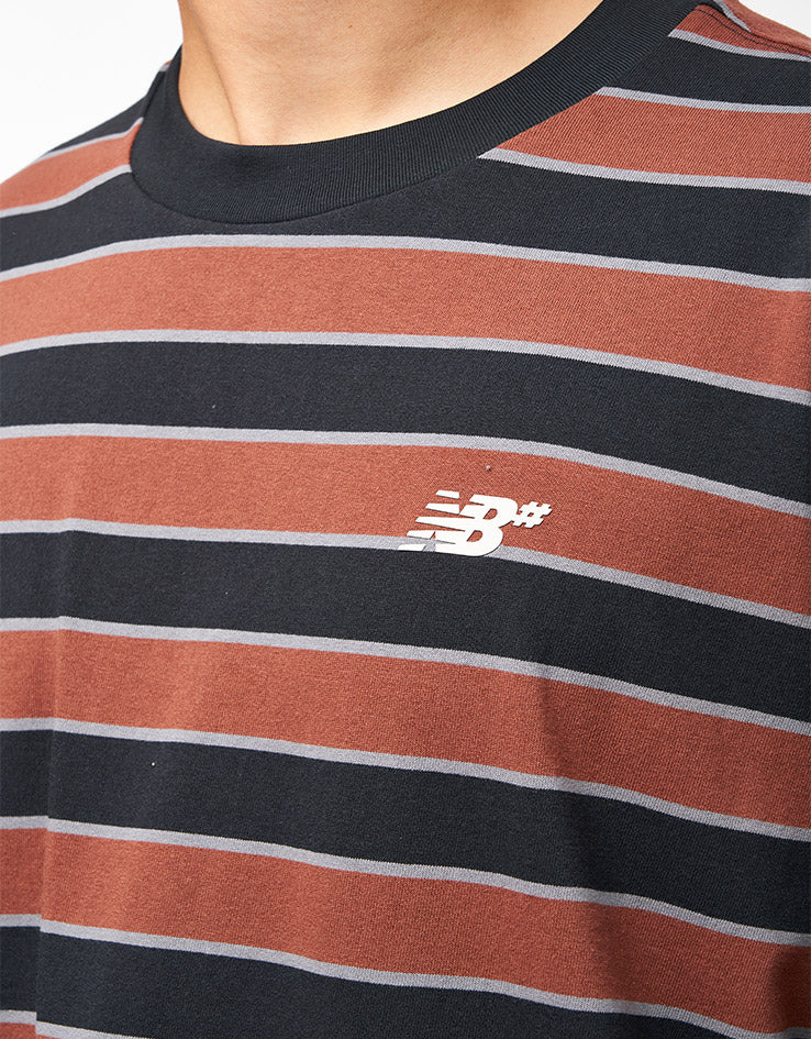New Balance Numeric Thin Stripe T-Shirt - Black