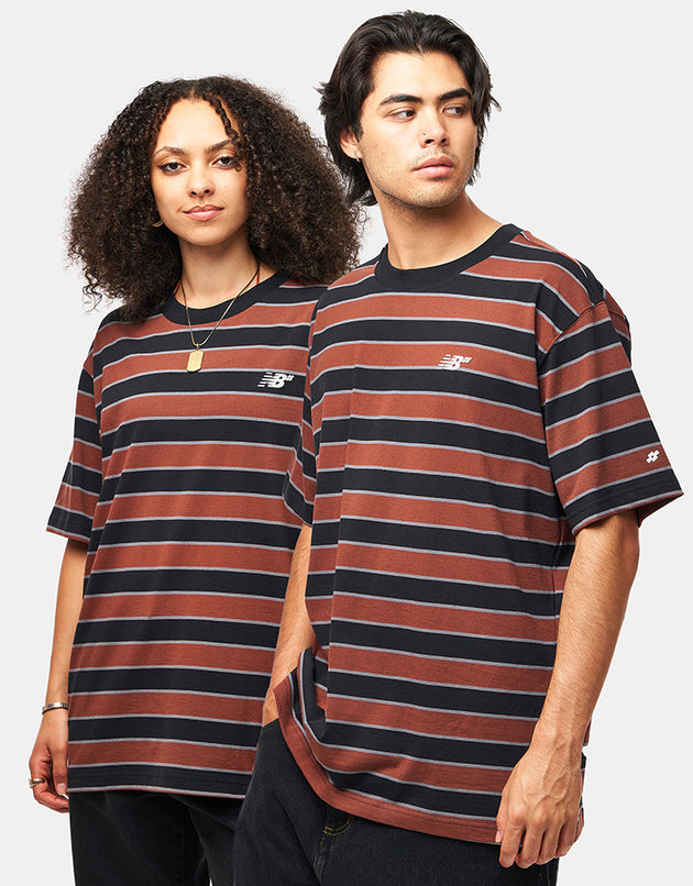 New Balance Numeric Thin Stripe T-Shirt - Black