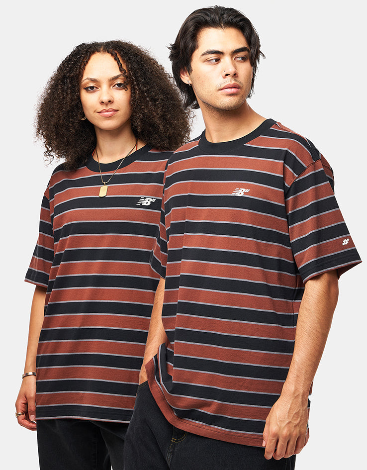 New Balance Numeric Thin Stripe T-Shirt - Black