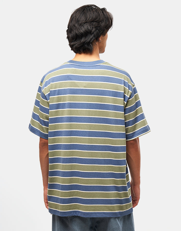 New Balance Numeric Thin Stripe T-Shirt - Vintage Indigo