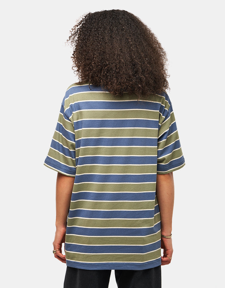 New Balance Numeric Thin Stripe T-Shirt - Vintage Indigo