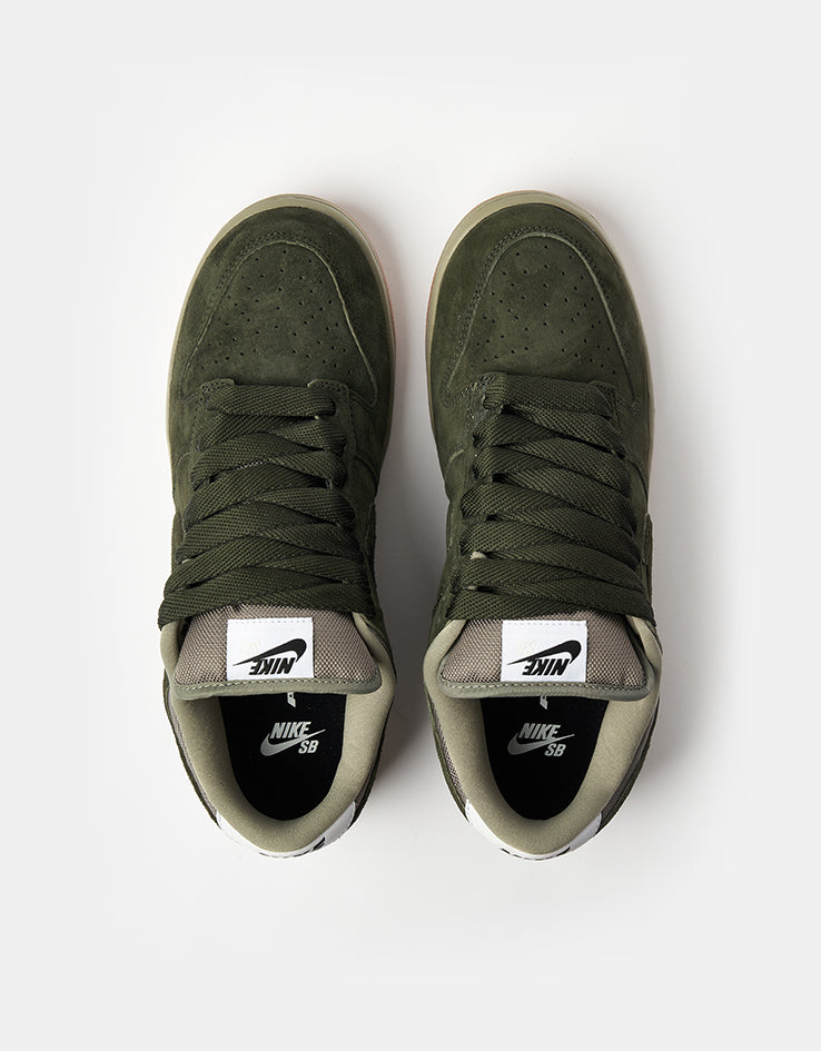 Nike SB Dunk Low Pro B Skate Shoes - Sequoia/Sequoia-Light Army-White