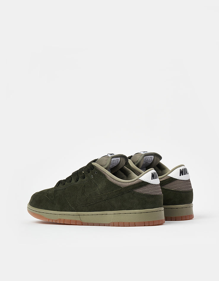Nike SB Dunk Low Pro B Skate Shoes - Sequoia/Sequoia-Light Army-White