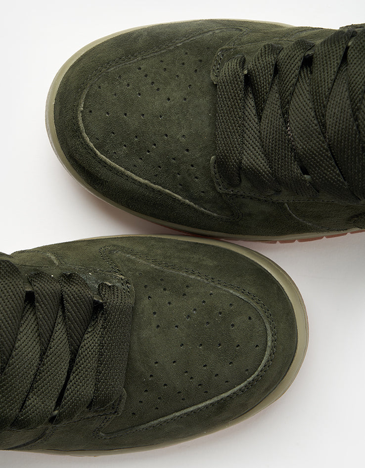 Nike SB Dunk Low Pro B Skate Shoes - Sequoia/Sequoia-Light Army-White