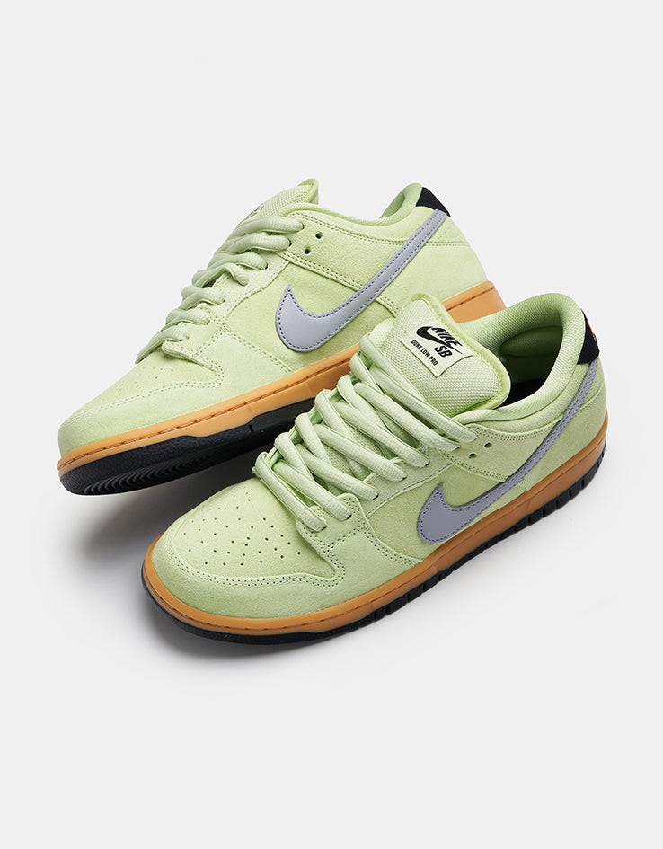 Nike SB Dunk Low Pro Premium Skate Shoes - Pistachio Frost/Wolf Grey-Black