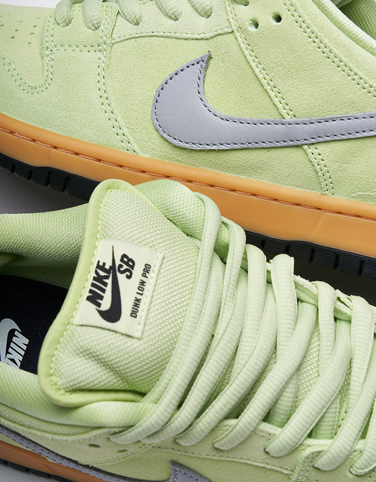Nike SB Dunk Low Pro Premium Skate Shoes - Pistachio Frost/Wolf Grey-Black