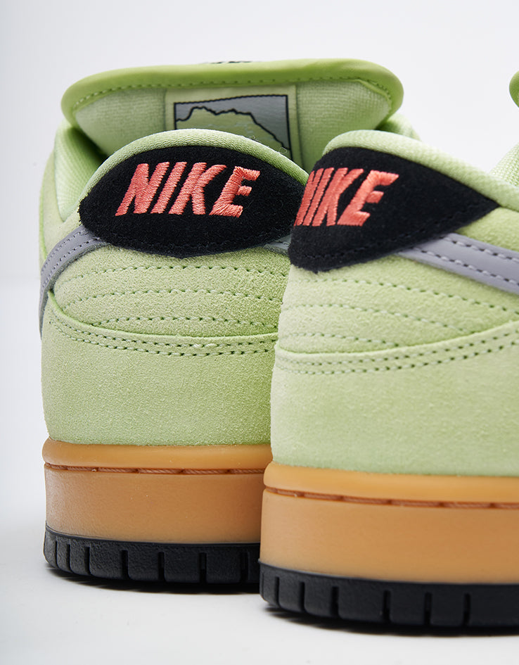 Nike SB Dunk Low Pro Premium Skate Shoes - Pistachio Frost/Wolf Grey-Black