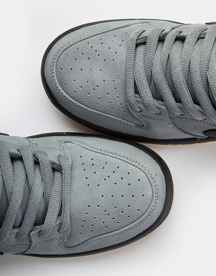 Nike SB Dunk Low Pro ISO Skate Shoes - Cool Grey/Black-Cool Grey-Dark Grey