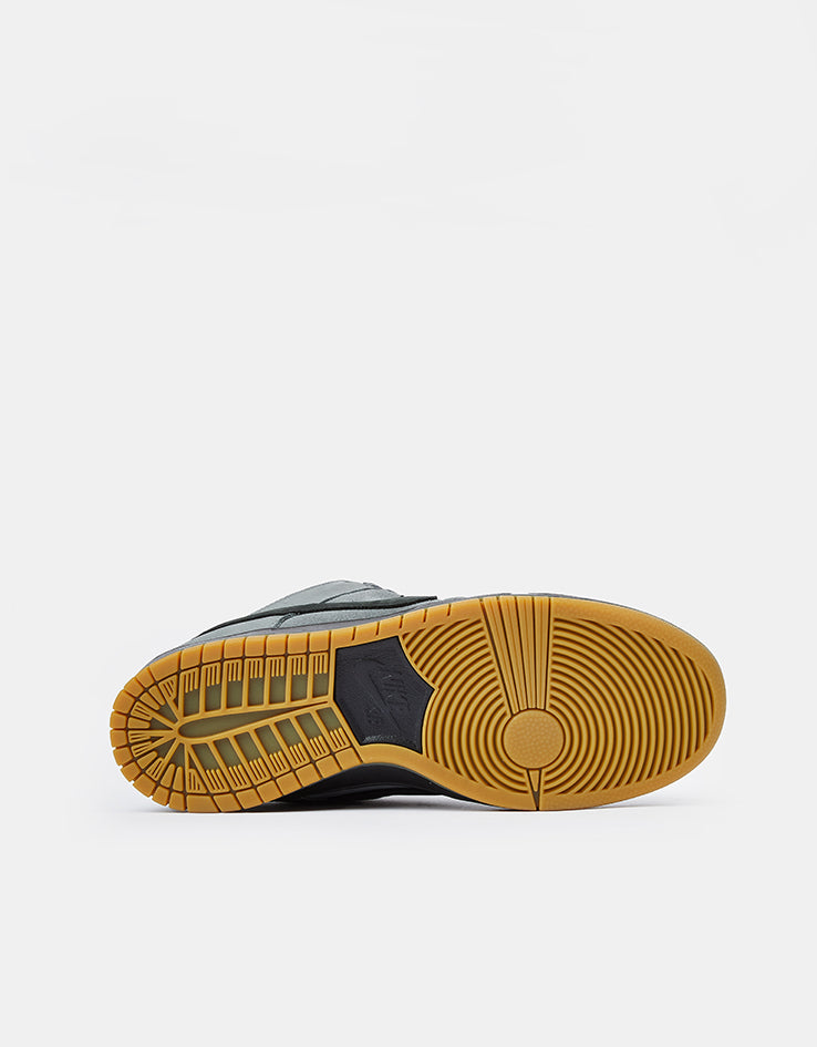 Nike SB Dunk Low Pro ISO Skate Shoes - Cool Grey/Black-Cool Grey-Dark Grey