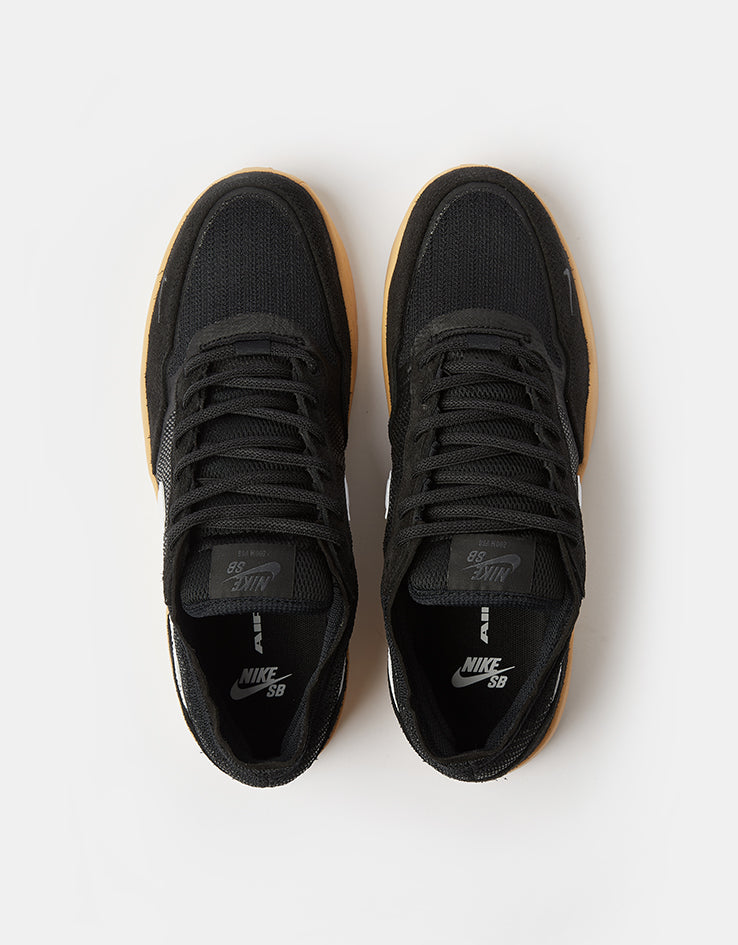 Nike SB PS8 Skate Shoes - Black/White-Anthracite-Gum Yellow