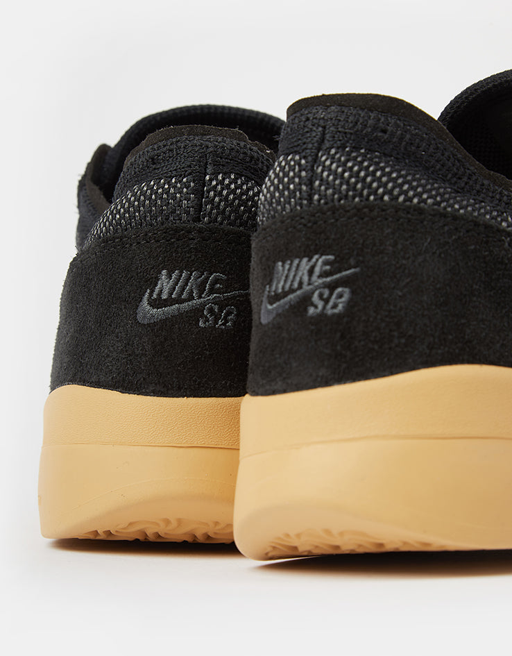 Nike SB PS8 Skate Shoes - Black/White-Anthracite-Gum Yellow