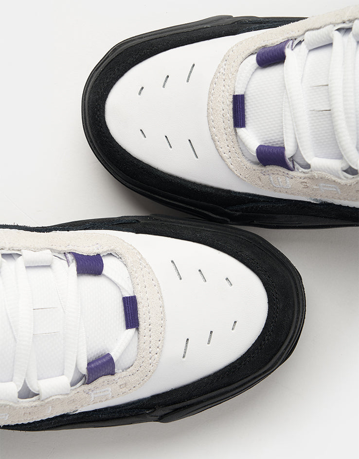 Nike SB Air Max Ishod Skate Shoes - White/Black-Court Purple-Black