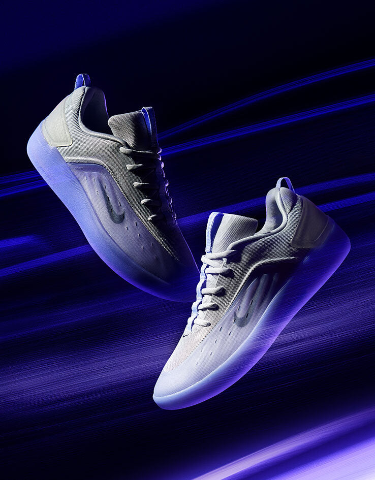 Nike SB Zoom Nyjah 4 Skate Shoes - Light Thistle/Black-Light Thistle