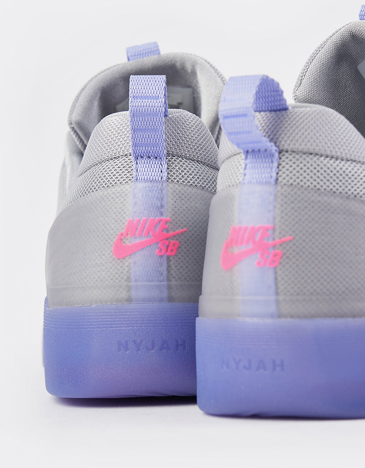 Nike SB Zoom Nyjah 4 Skate Shoes - Light Thistle/Black-Light Thistle