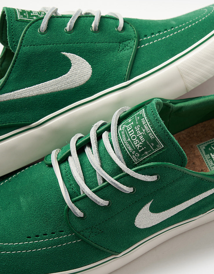 Nike SB Zoom Janoski OG+ Skate Shoes - Pine Green/Sail-Pine Green-Sail
