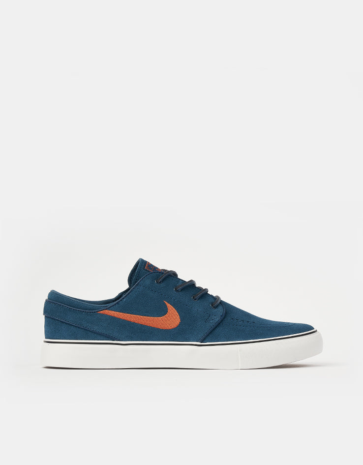 Nike SB Zoom Janoski OG+ Skate Shoes - Blue Force/Campfire Orange-Blue Force