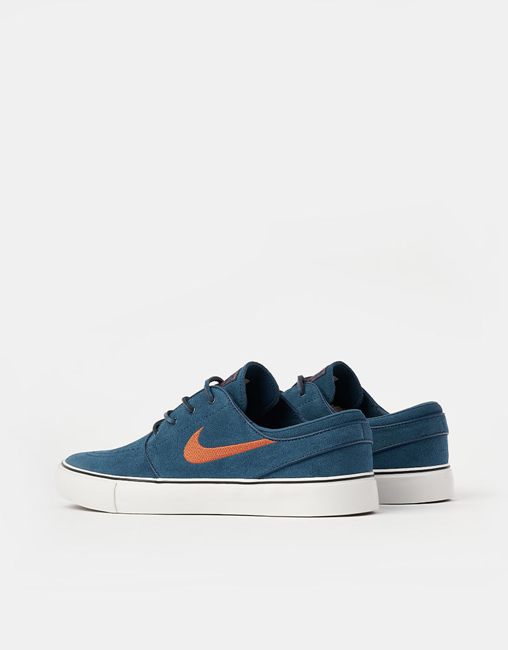 Nike SB Zoom Janoski OG+ Skate Shoes - Blue Force/Campfire Orange-Blue Force