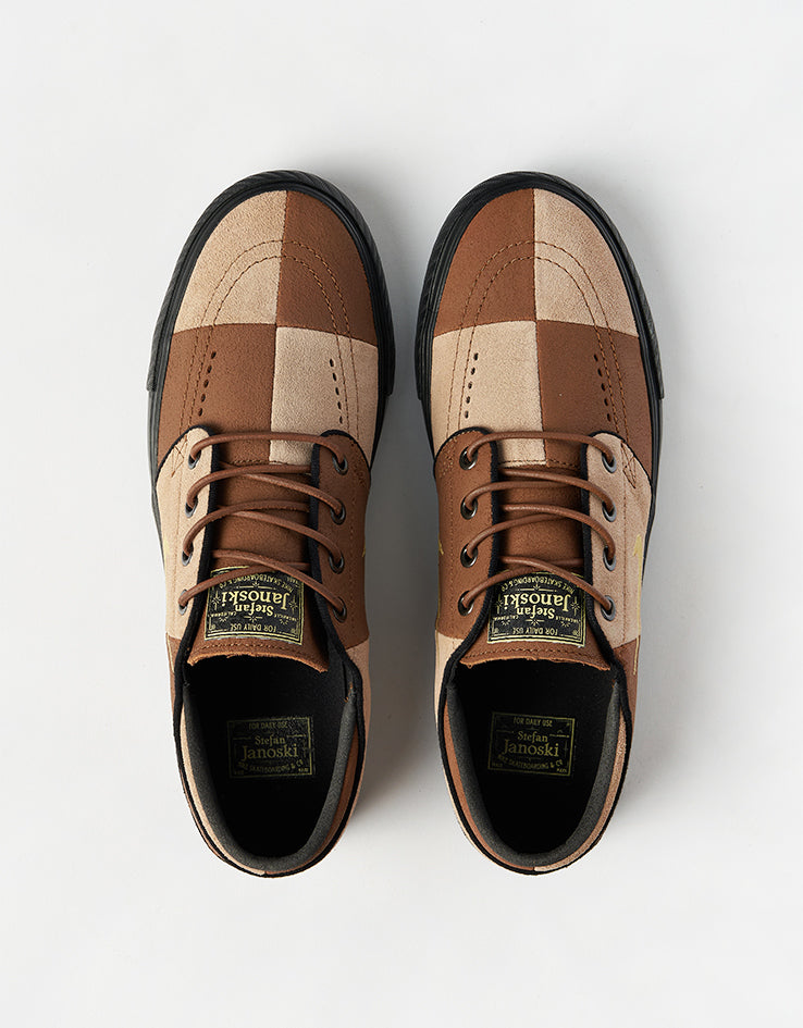 Nike SB Zoom Janoski OG+ Premium Skate Shoes - Lt British Tan/Saturn Gold-Hemp-Black