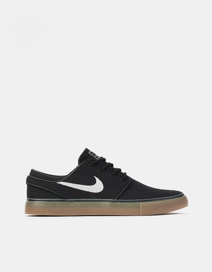 Nike SB Zoom Janoski OG+ Canvas Skate Shoes - Black/White-Black-White
