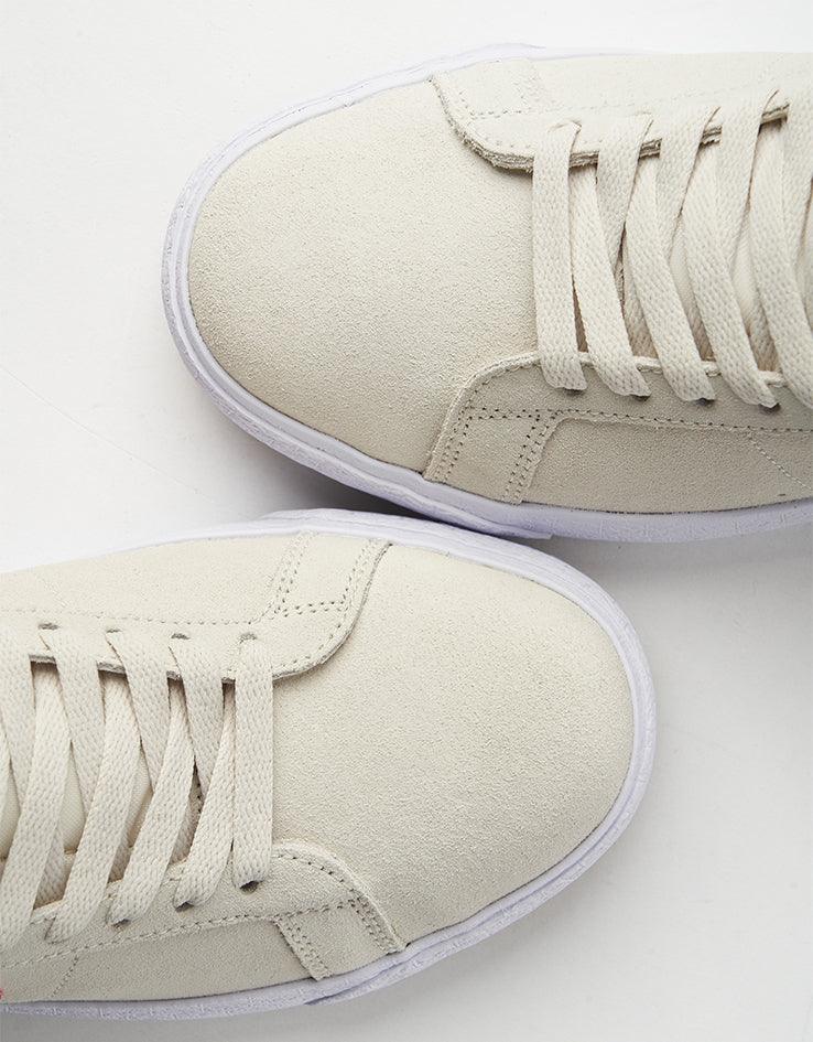 Nike SB Zoom Blazer Mid Skate Shoes - Pale Ivory/Noble Red-Silt Red-White