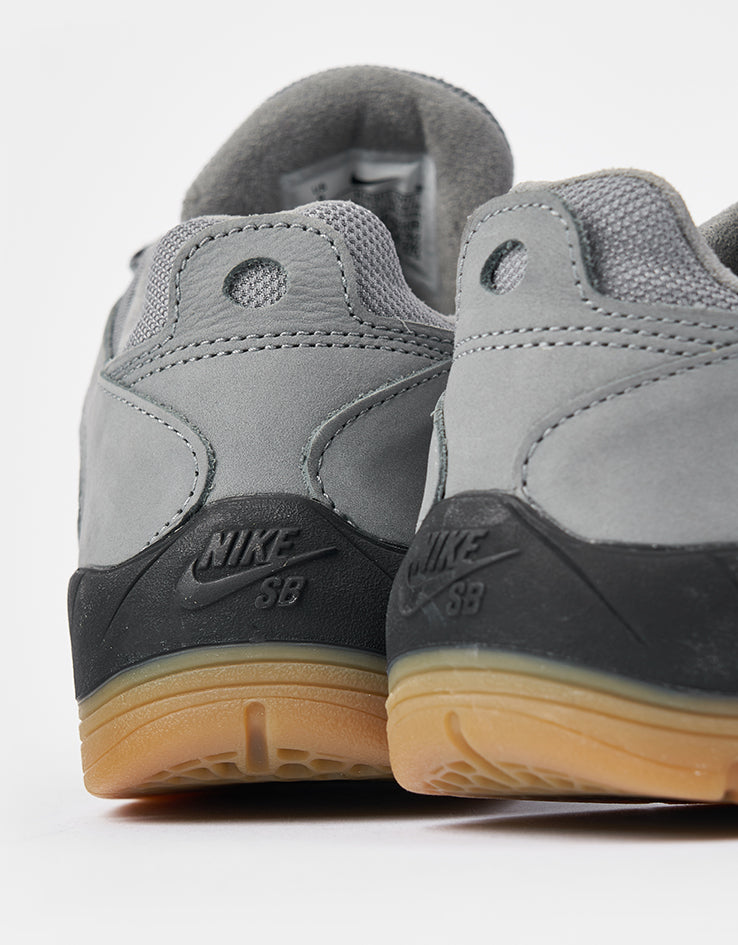 Nike SB Vertebrae ISO Skate Shoes - Cool Grey/Black-Cool Grey-Dark Grey