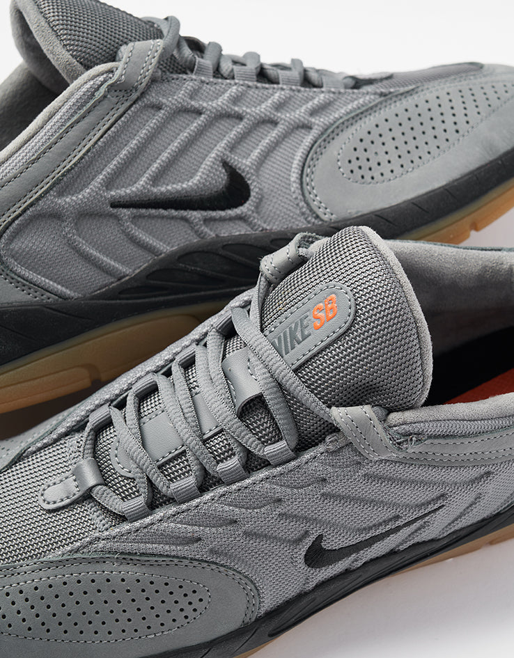 Nike SB Vertebrae ISO Skate Shoes - Cool Grey/Black-Cool Grey-Dark Grey