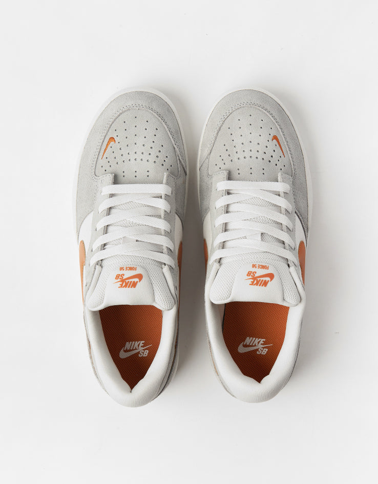 Nike SB Force 58 Skate Shoes - Platinum Tint/Monarch-Wolf Grey