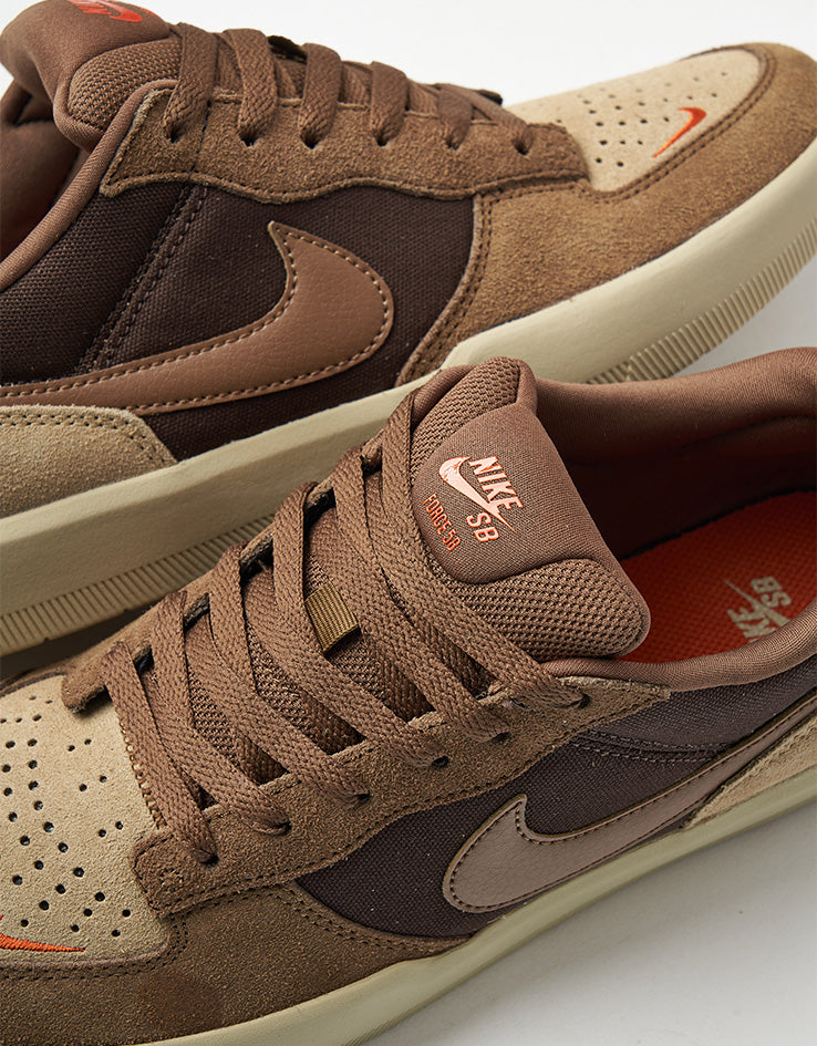 Nike SB Force 58 Skate Shoes - Baroque Brown/Mosswood Brown