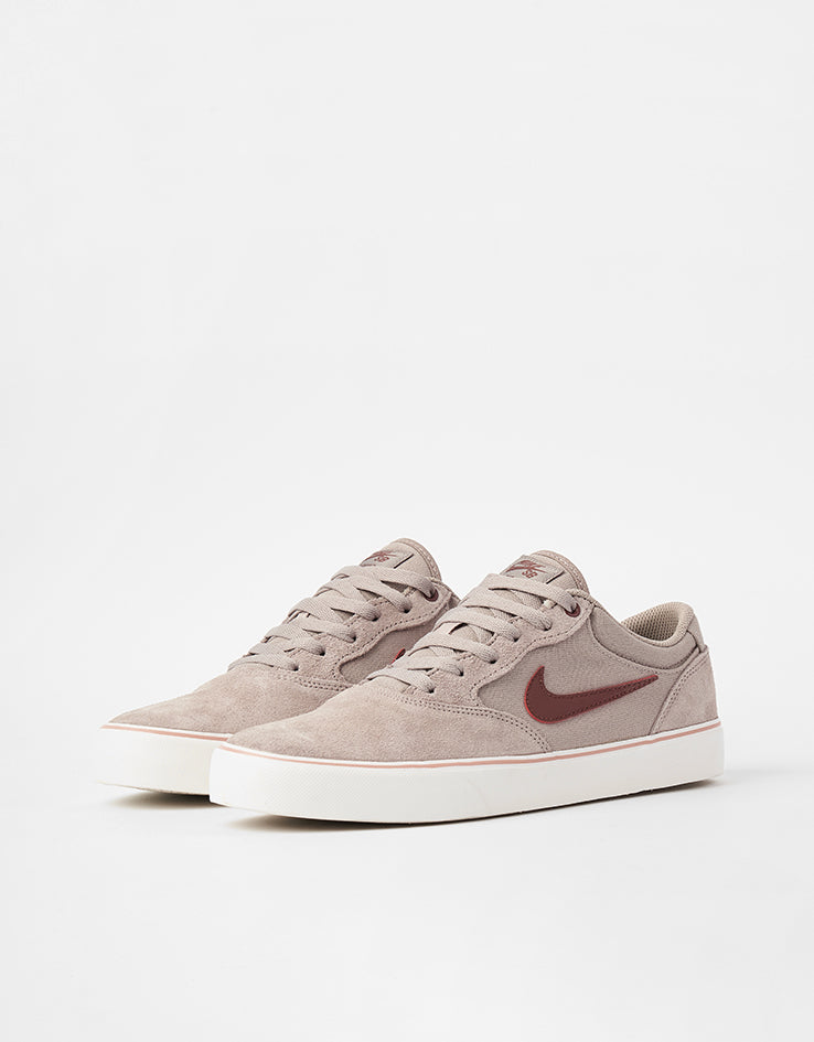 Nike SB Chron 2 Skate Shoes - Malt/Red Sepia-Phantom-Particle Pink