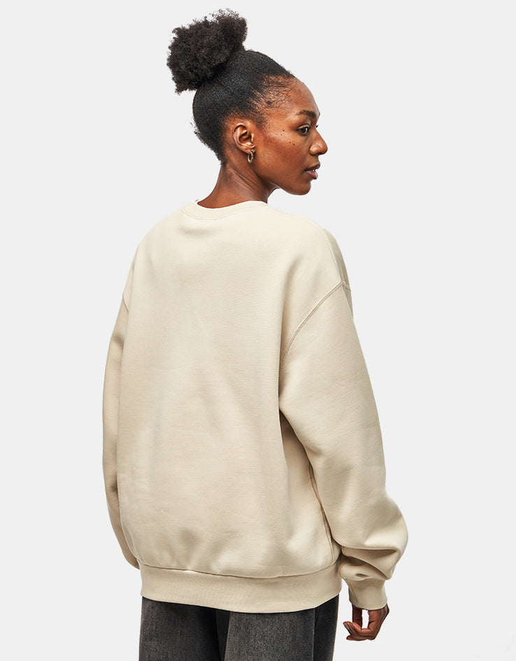 Nike SB Essential Logo Crew - Light Khaki/White