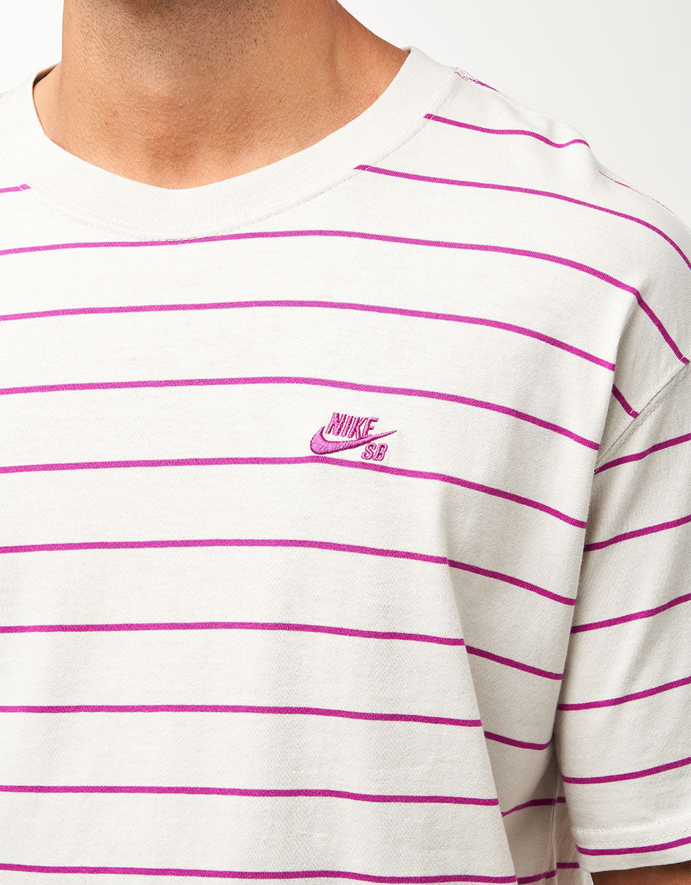 Nike SB M90 Striped T-Shirt - Light Bone