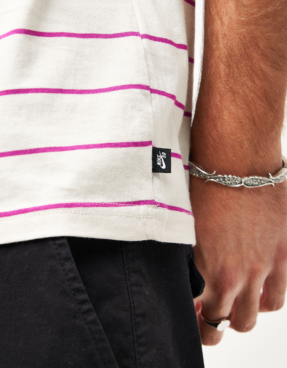 Nike SB M90 Striped T-Shirt - Light Bone