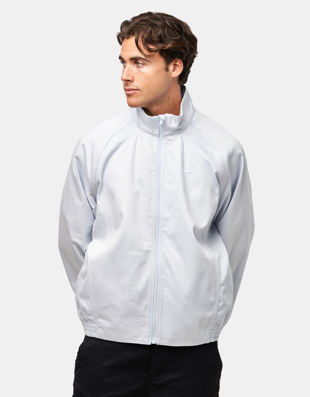 Nike SB Denim Full Zip Track Jacket - Football Grey/White