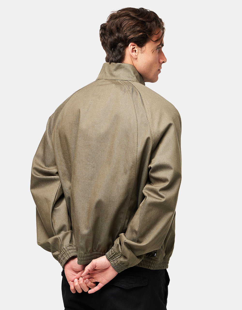 Nike SB Denim Full Zip Track Jacket - Medium Olive/White